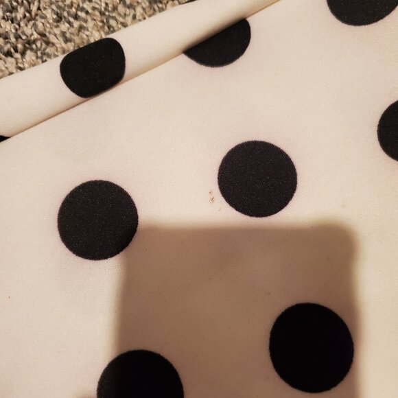 NWT Crystal Doll Cutout Fit and Flare Polka Dot Dress Black White Junior's 5 - Picture 5 of 8